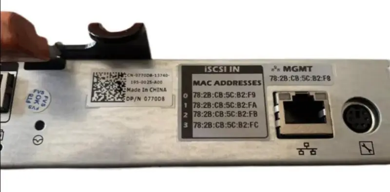 Dell MD3200i 0770D8 iSCSI Controller