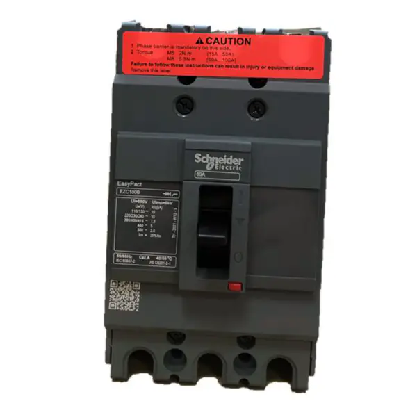 3 pole moulded case circuit breaker Easypact EZC100B 3P60A