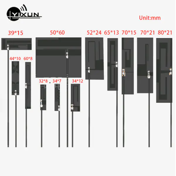 5G 4G 3G 2G GSM LTE NB-IoT full band internal PCB module antenna IPEX interface high gain 8dbi RG1.13 12cm cable 600-6000MHz