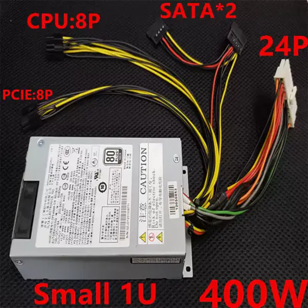 PSU For FSP 80plus Gold Flex ITX LOLI GEN8 NAS Small 1U K39 S3 M24 400W Switching Power Supply DPS-400AB