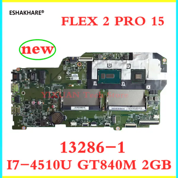13286-1 motherboard Lenovo Flex 2 Pro 15 Laptop Motherboard with I7-4500U/I7-4510U CPU GT840M-2GB mothebroard