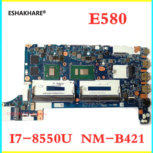 01LW199 Lenovo Thinkpad E480 E580 laptop motherboard EE480 EE580 NM-B421motherboard i7-8550U RX550 2G