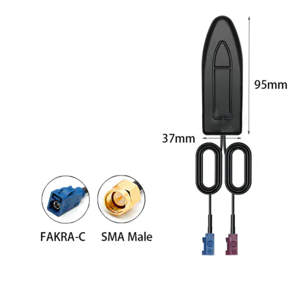 4G high gain outdoor waterproof patch antenna router network card LTE module SMD antenna signal receiver RG174 1m SMA connector