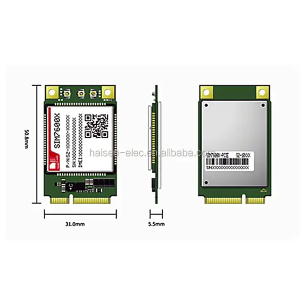 4G CAT-M&NB-IoT Module SIM7600E-PCIE LTE CAT1 Mini PCIE adapter board GNSS systems GSM module SIM7600G-PCIE