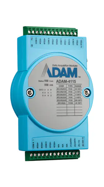 Advantech ADAM-4115 6RTD Robust Modbus RS-485 Remote I/O