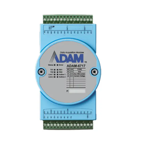 Advantech ADAM-6717 Intelligent I/O Gateway with Analog Input