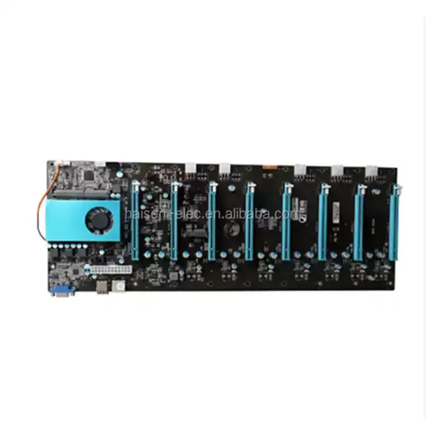 BTC IC6S Motherboard 8 Graphics Cards Slots PCI Express 8 to 16x Slots VGA USB2.0 SATA3.0 1000Mbps LAN Mainboard