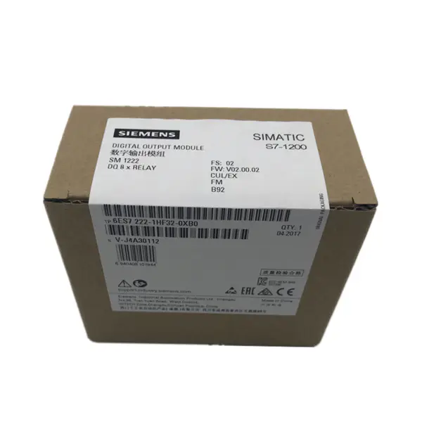 Siemens PLC Module 6ES7222-1HF32-0XB0 SIMATIC S7-1200 Digital output SM 1222, 8 DO relay 2 A