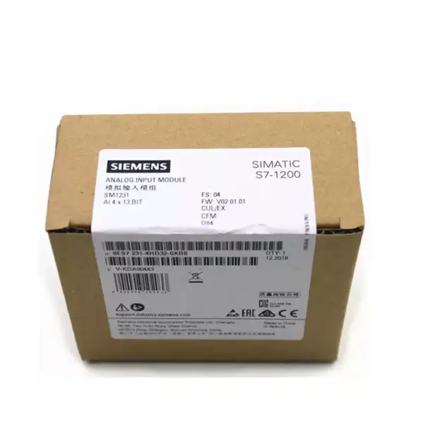 Siemens Input Module S7-200 PLC 6ES7231-4HD32-0XB0 SIMATIC S7-1200 Analog input SM 1231