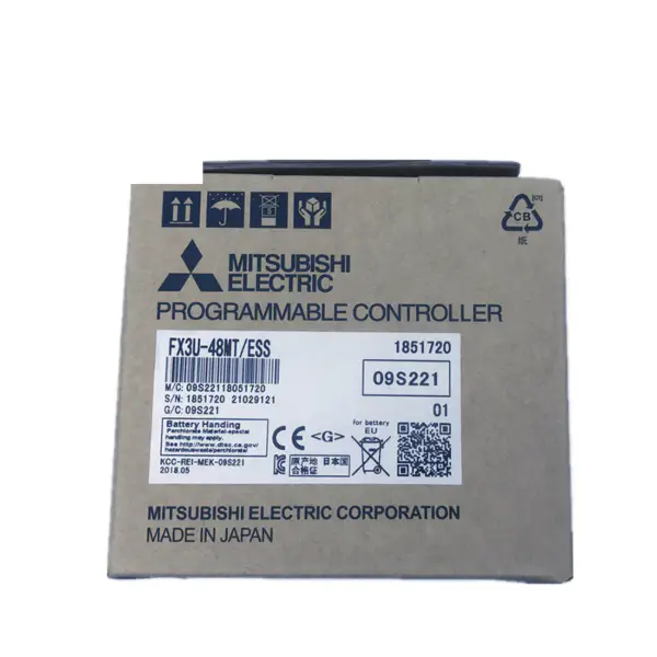 Mitsubishi PLC AC Power 24 In Out Transistor Source Type FX3U-48MT/ESS