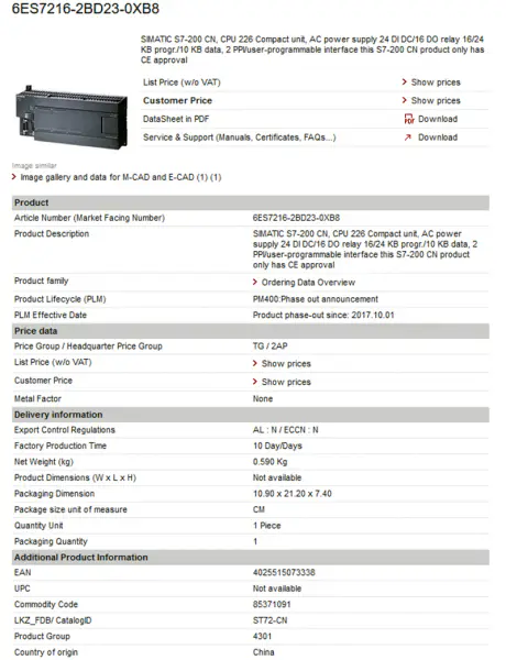 Siemens PLC s7 1200 plc s7-1200 6ES7 468-1BF00-0AA0 6ES74681BF000AA0