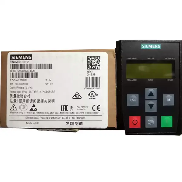Siemens inverter 6SL3 055-0AA00-2TA0 6SL30550AA002TA0