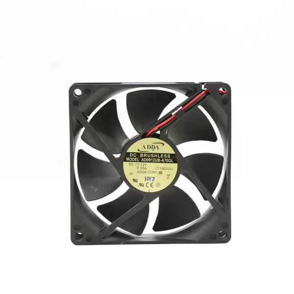 ADDA AD0912UB-A70GL 92x92x25mm 12V DC 60 CFM Ball Bearing Ultra High Speed Axial Cooling Fan