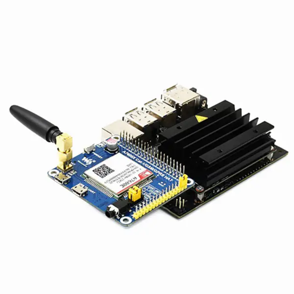 A7600E LTE Cat-1 HAT for Raspberry Pi Low Speed 4G Module 2G GSM GPRS for Southeast Asia West Asia Europe Africa