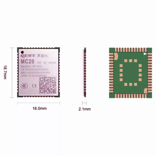 Quad-band GSM/GPRS/GNSS module MC20 MC20U MC20UCB-04-STD LCC package