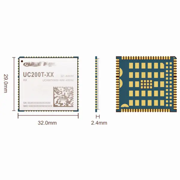 3G module UC200T UMTS/HSPA+ and GSM/GPRS/EDGE UC200T-GL UC200TGLAA-N06-SNNSA for global networks SMT package