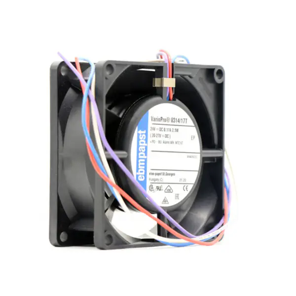 Ebm papst 8314/17T 24V 0.11A 2.5W 36 dBA 3300 RPM Ball Bearing Axial Flow Cooling Fan