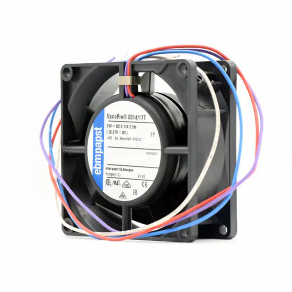 Ebm papst 8314/17T 24V 0.11A 2.5W 36 dBA 3300 RPM Ball Bearing Axial Flow Cooling Fan