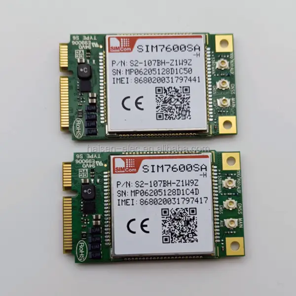 SIMCOM SIM7600SA-H Mini Pcie 4G LTE CAT4 EDGE GPRS GSM Module SIM7600E-H1C-PCIE SIM7600SA-H21-PCIE