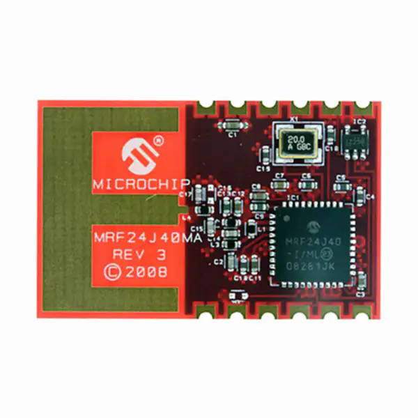 Radio frequency transceiver module MRF24J40MA-I/RM MRF24J40MC-I/RM MRF24J40MD-I/RM RX 802.15.4 12-Pin SMD