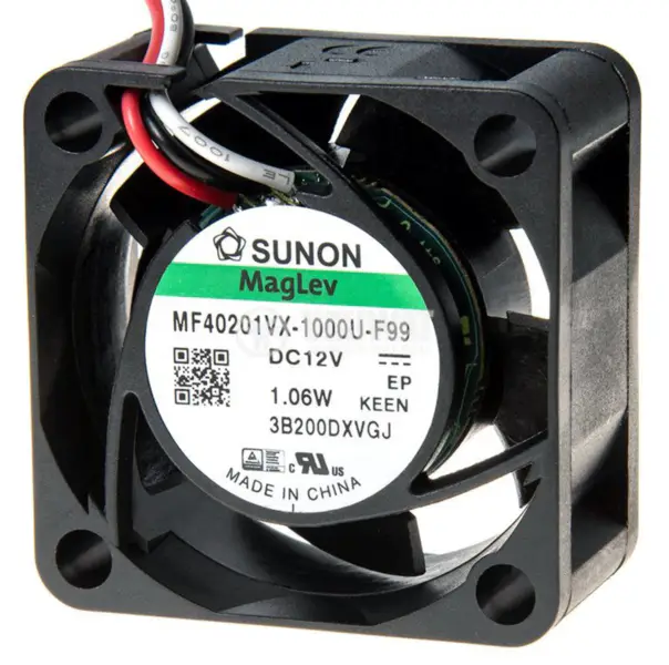 Sunon MF40201VX-1000U-F99 12VDC 10.8CFM 0.96W 27.5dBA 8000RPM Axial Cooling Fan