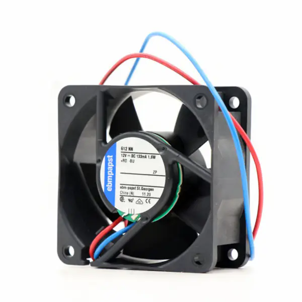 Original New Ebmpapst 612NN 6025 60*60*25mm 24VDC 1.8W 5100RPM 24.7CFM 35dBA Axial Cooling Fan