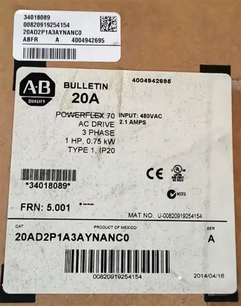 allen bradley inverter 20BC2P1A0AYNAND0 20BC2P1A0AYNAND0