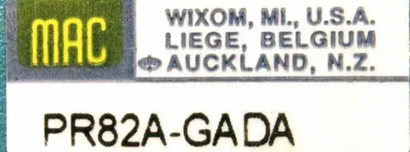 MAC VALVES PR82A-GADA