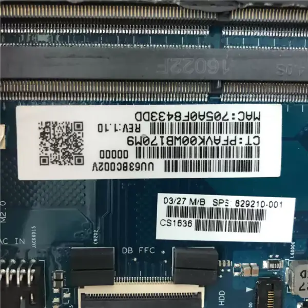 HP 856764-001 856764-501 856764-601 A6-7310U Motherboard
