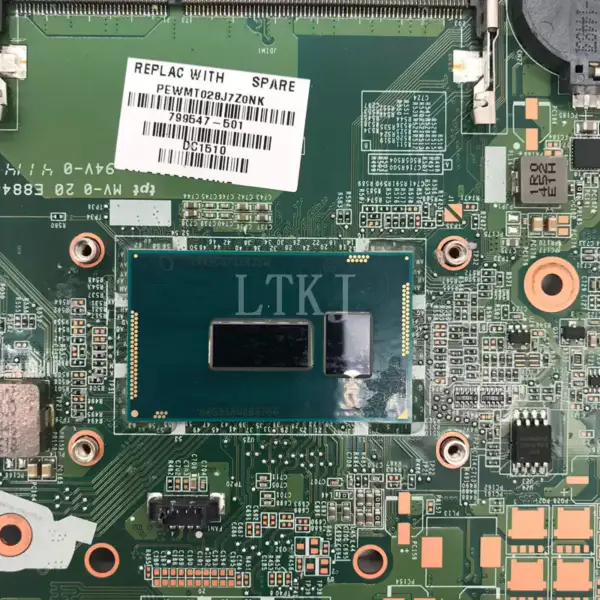 HP 856227-001 856227-501 856227-601 I7-6500U 940MX 2GB DAG34AMB6D0 Motherboard