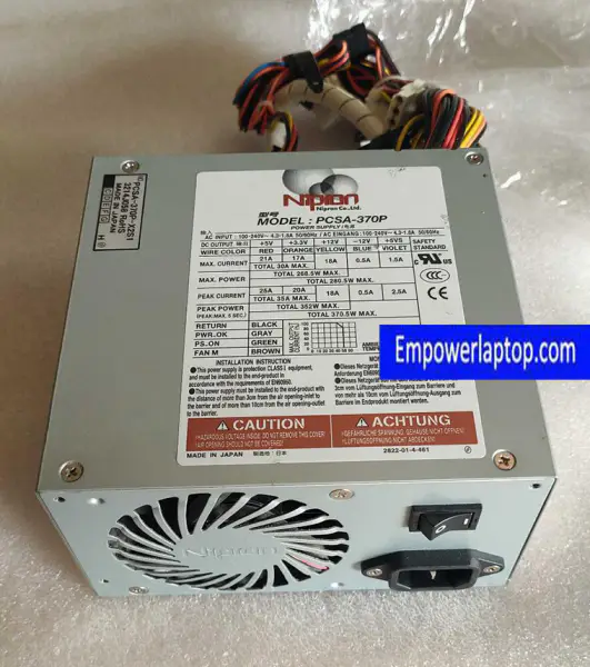 NiPron PCSA-370P 370W Power Supply PCSA-370P-X2S1