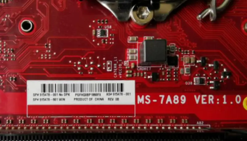 HP MS-7A89 915478-001 motherboard
