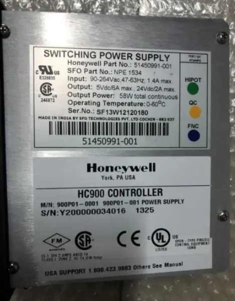 Honeywell 900P01-0001 900P01-0101 900P01-0201 power supply