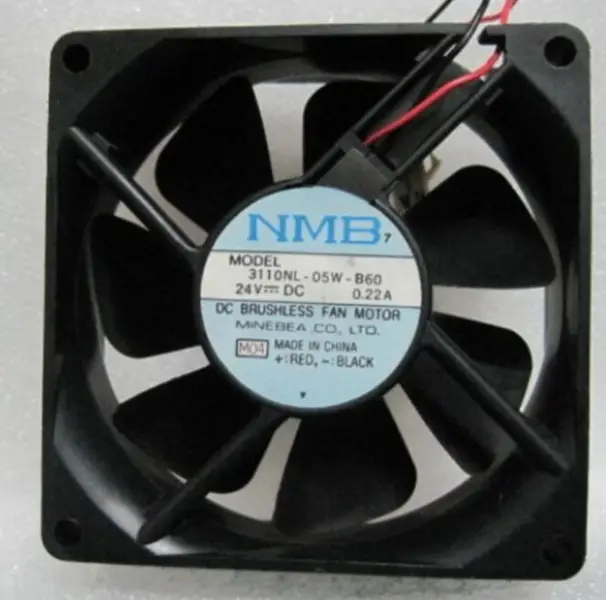 NMB-MAT 3110NL-05W-B60 M04 DC 24V 0.22A 80X80X25mm Server Cooling Fan