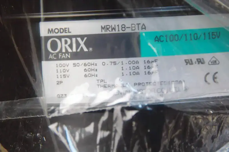 ORIX AC FAN ORIENTAL MOTOR MRW18-BTA NEW MRW18