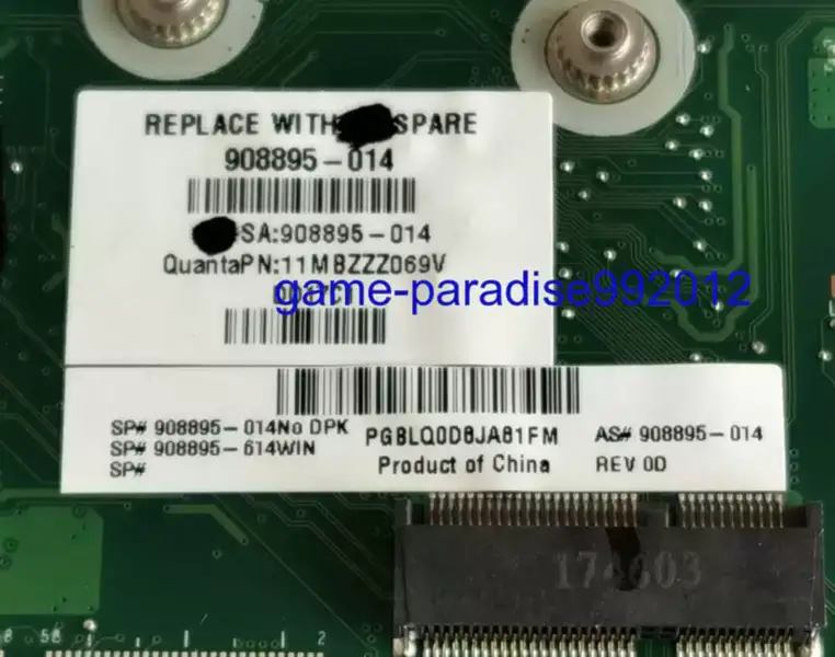 HP 908895-014 motherboard