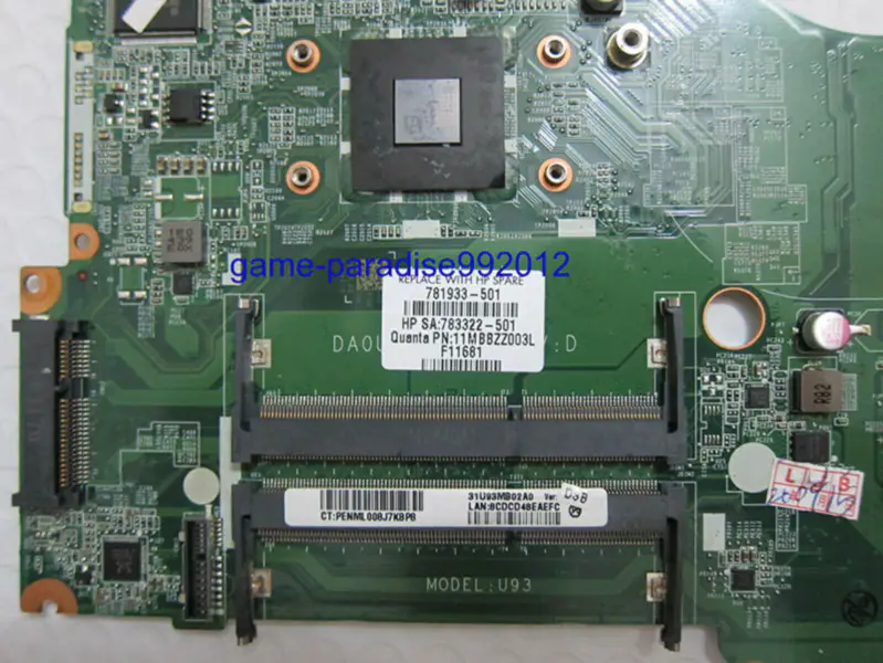 HP 781933-501 motherboard