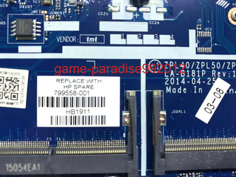 HP 799558-001 motherboard