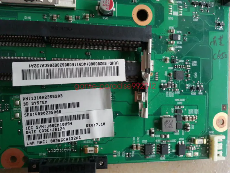 Toshiba V000225000 motherboard