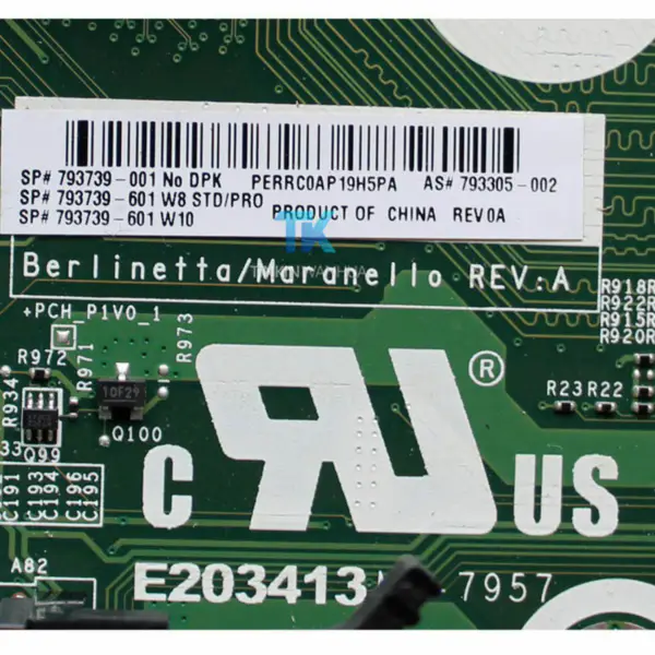 HP 793741-001 MicroATX motherboard