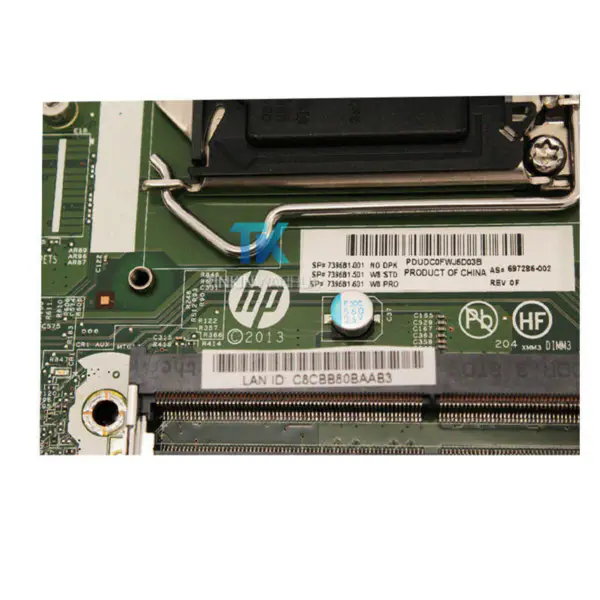 HP 697286-002 600 G1 ATX motherboard
