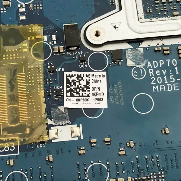 Dell 0KP60X ADP70 LA-C832P Rev:1.0(A00) motherboard