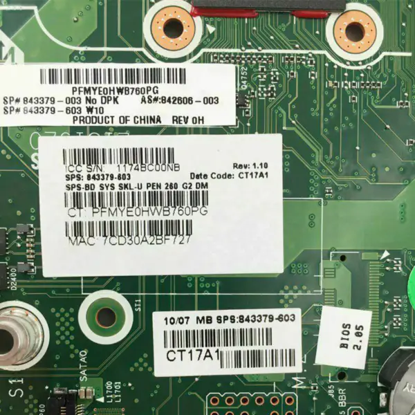 HP 842606-003 motherboard