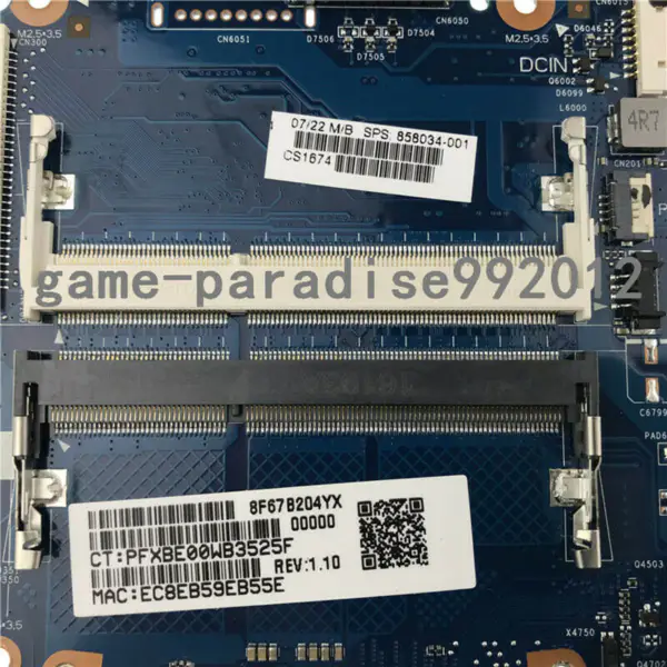 HP 858034-001 motherboard