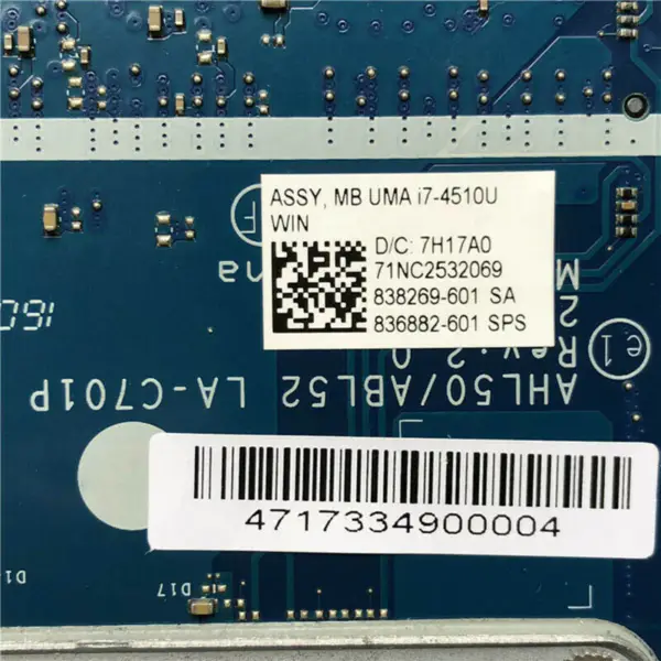 HP 828180-001 motherboard