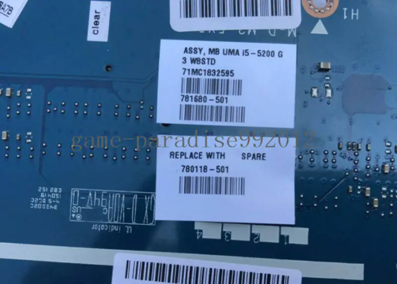 HP 780118-501 motherboard