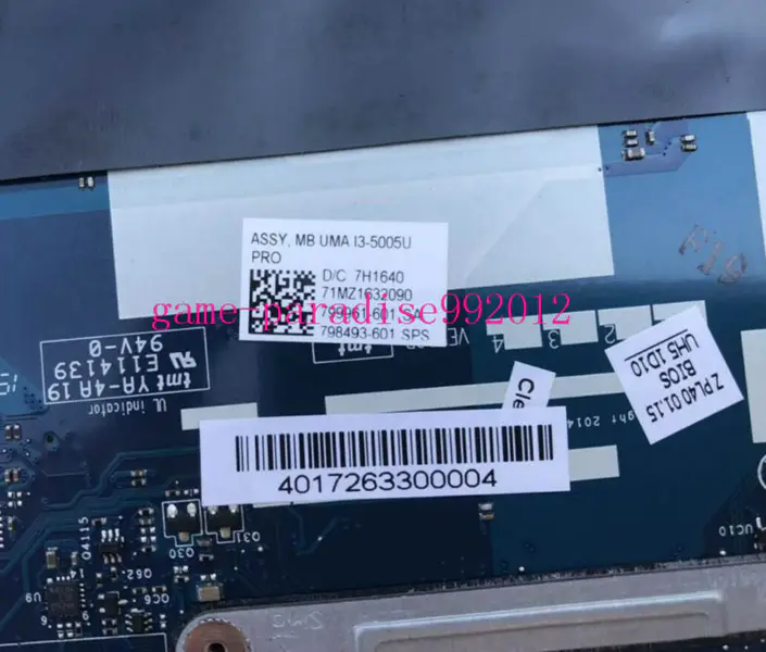HP 798493-601 motherboard