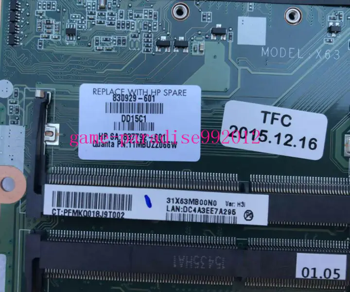 HP 830929-601 motherboard