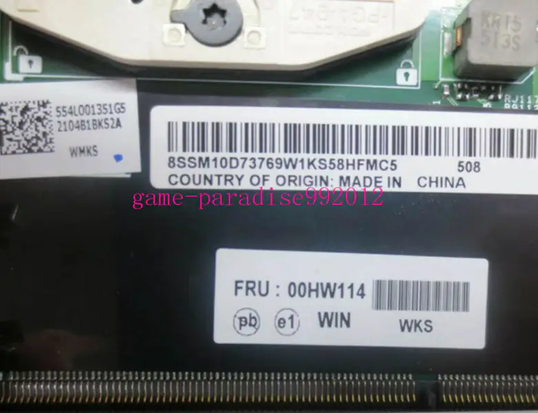 Lenovo 00HW114 motherboard