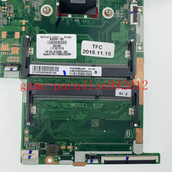 HP 809399-501 motherboard